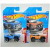 Image 1 : 2 HOT WHEELS CUSTOM FORD BRONCO ORANGE & BLUE
