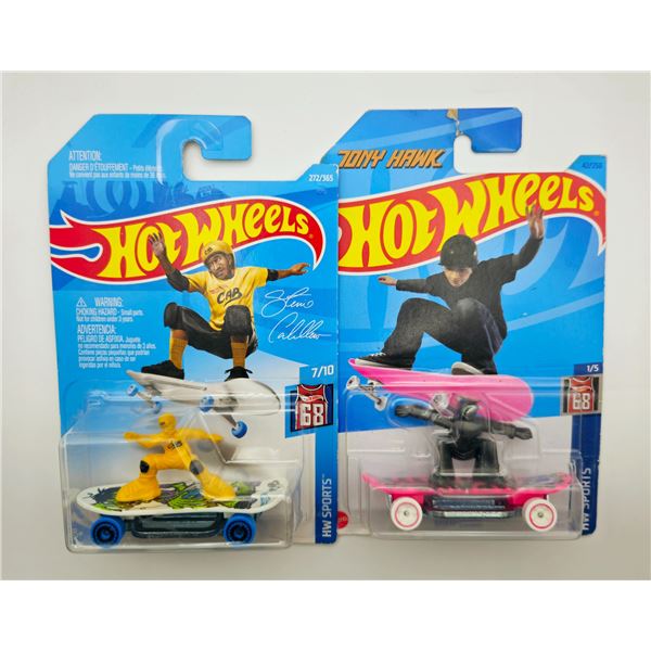 2 HOT WHEELS SKATE GROM TONY HAWK & SKATE BRIDGADE