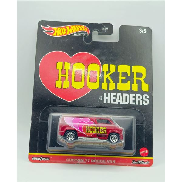 HOT WHEELS PREMIUM CUSTOM 77 DODGE VAN HOOKER