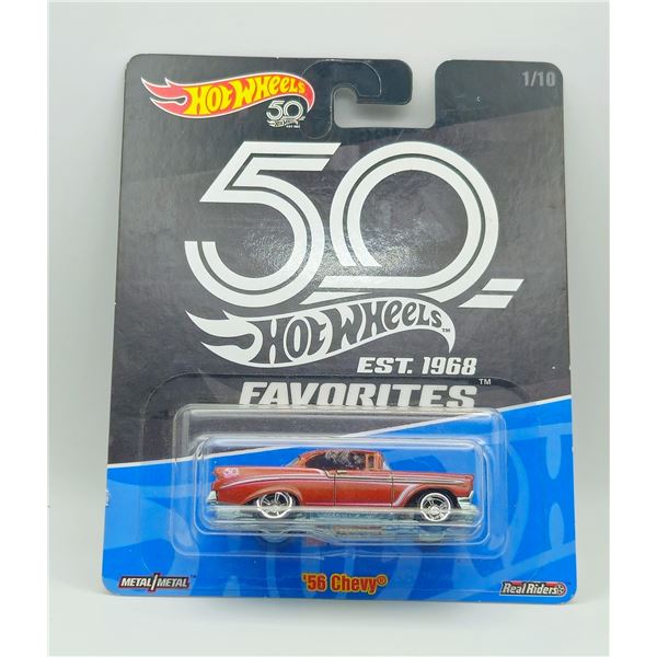 HOT WHEELS 56 CHEVY 50TH ANNIVERSAY FAVORITES
