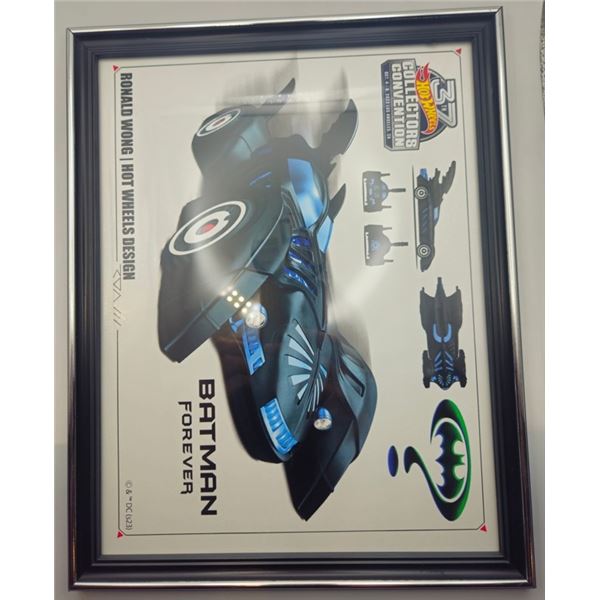 HOT WHEELS PRINT 37TH ANNUAL CONVENTION BATMAN