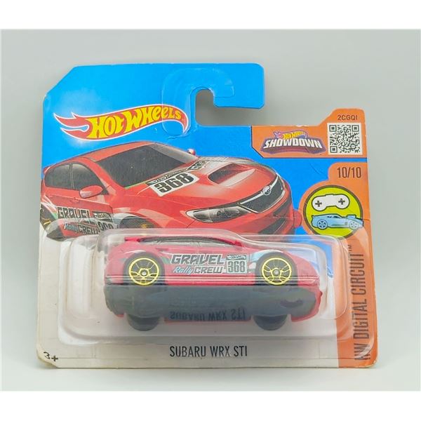 HOT WHEELS SHORT CARD SUBARU WRX STI HW DIGITAL