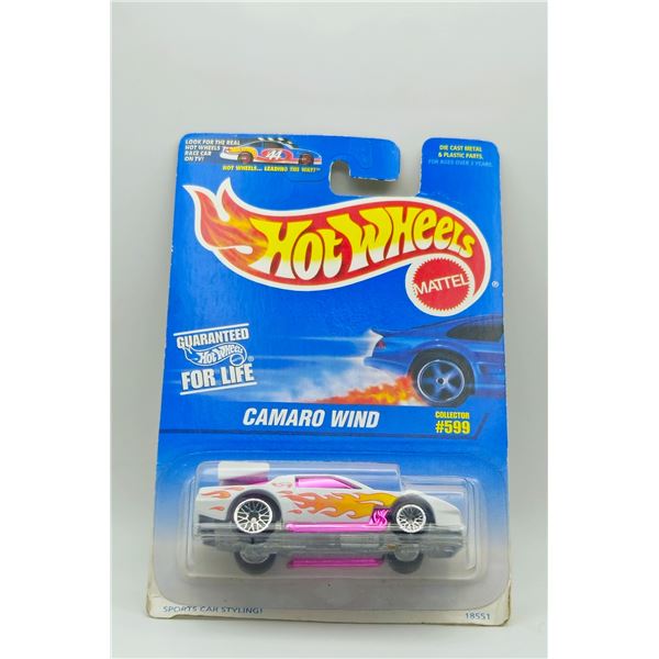 HOT WHEELS 1997 MAINLINE CAMARO WIND WHITE WITH