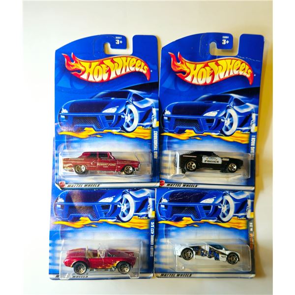 4 HOT WHEELS 2002 RELEASE SHELBY COBRA 427, FORD