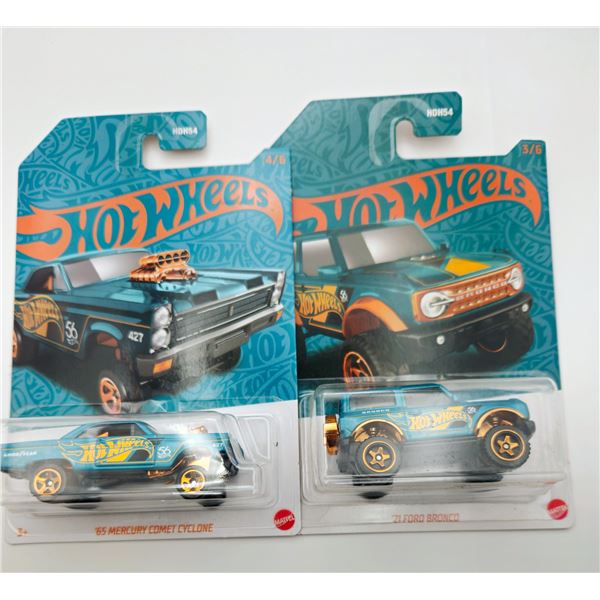 2 HOT WHEELS 56TH ANNIVERSAY 65 MERCURY,
