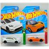 Image 1 : 2 HOT WHEELS TESLA MODEL Y & ROADSTER