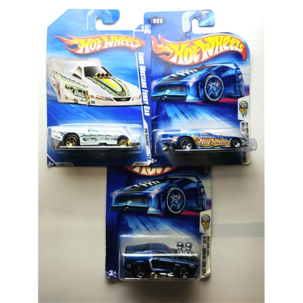 3 HOT WHEELS FORD MUSTANG FUNNY CAR, 68 MUSTANG