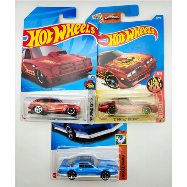 3 HOT WHEELS 76 CHEVETTE & PONTIAC FIREBIRD