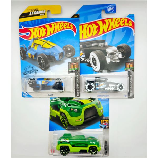 3 HOT WHEELS 2 JET Z & BONE SHAKER & DRONE DUTY