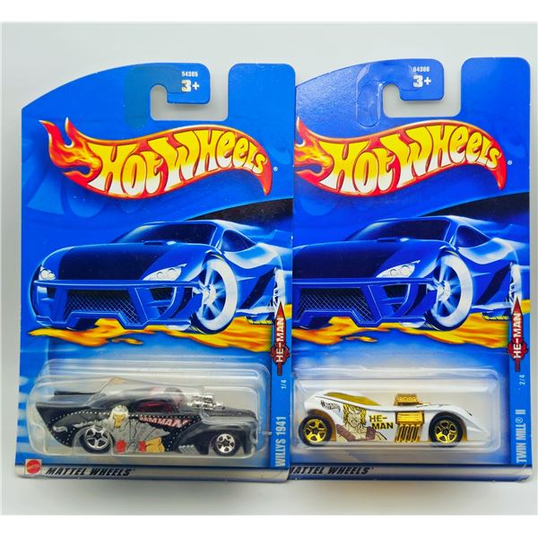 2 HOT WHEELS 2002 RELEASE HE-MAN TWIN MILL 2
