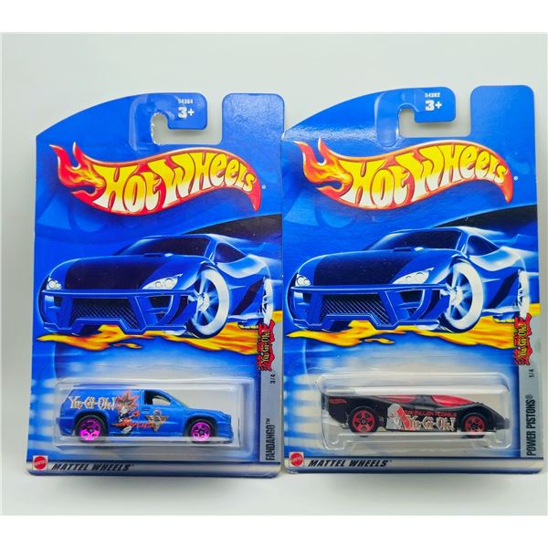 2 HOT WHEELS YU-GI-OH POWER PISTONS & FANDANGO
