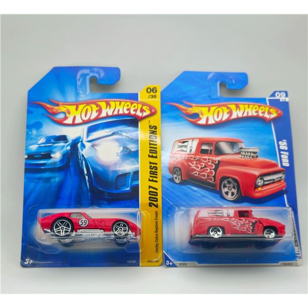 LOT OF 2 HOT WHEELS 56 FORD F-100 & SHELBY COBRA