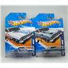 Image 1 : LOT OF 2 HOT WHEELS 1966 CHEVY NOVA'S WHITE/BLUE