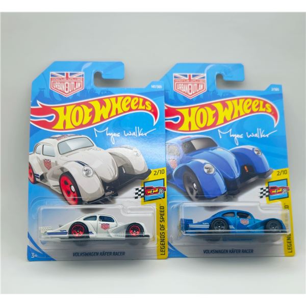 LOT OF 2 HOT WHEELS VOLKSWAGEN KAFER RACER LEGENDS