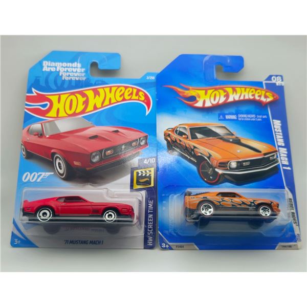 LOT OF 2 HOT WHEELS 70'S FORD MUSTANG MACH 1 REBEL