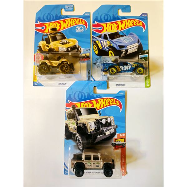 LOT OF 3 HOT WHEELS BAJA TRUCK & BOGZILLA & 2015