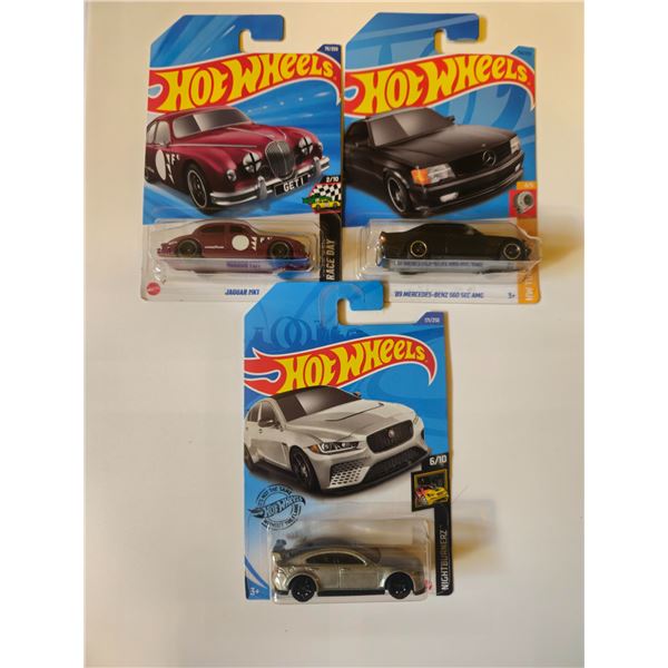 LOT OF 3 HOT WHEELS 89 MERCEDES BENZ 560