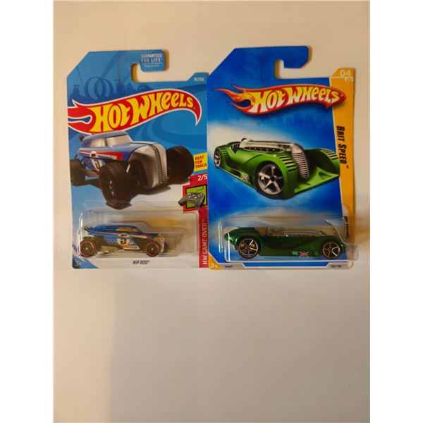 LOT OF 2 HOT WHEELS BRIT SPEED & RIP ROD