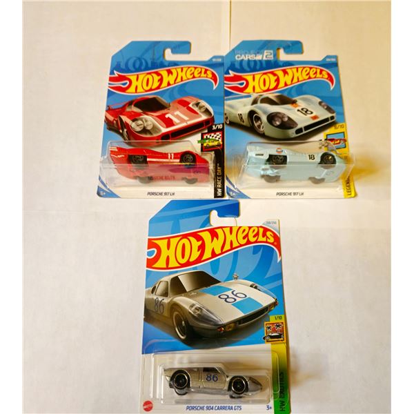LOT OF 3 HOT WHEELS PORSCHE 917 LH PROJECT CARS 2