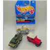 Image 1 : 3 LOOSE HOT WHEELS RED LAND ROVER & MAJORETTE
