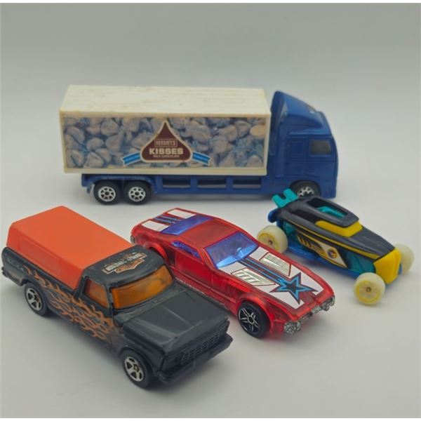 4 LOOSE HOT WHEELS CAR HARLEY FORD F-150 & CLUB