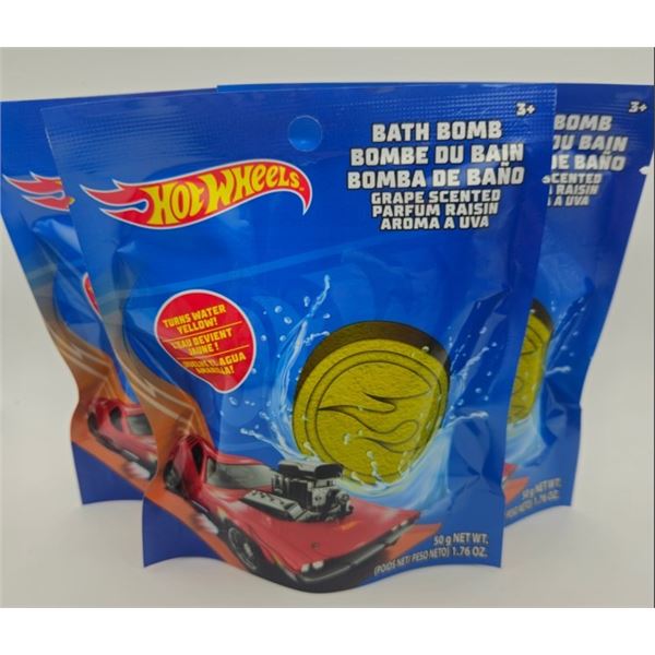 3 NEW SEALED HOT WHEELS BATH BOMBS GRAPE SCENT