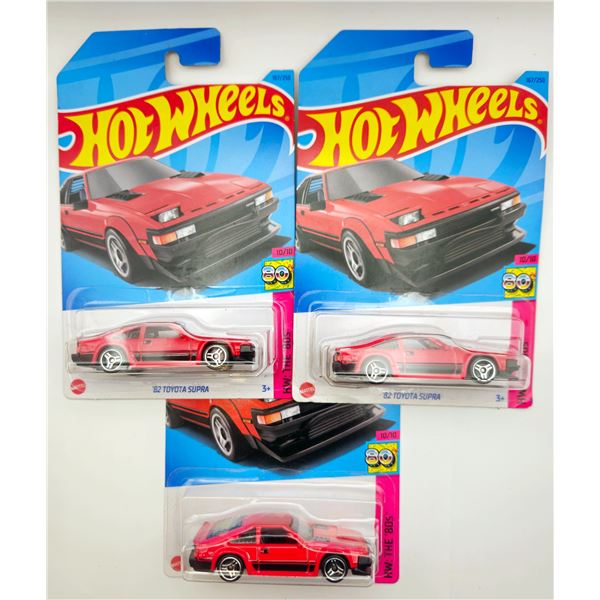 3 HOT WHEELS 1982 TOYOTA SUPRA