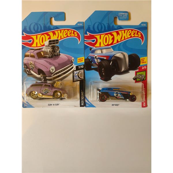 LOT OF 2 HOT WHEELS RIP ROD & SURF N TURF