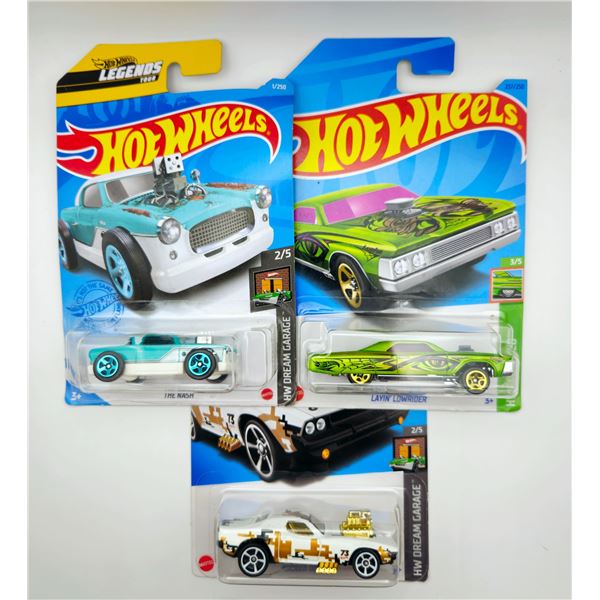 3 HOT WHEELS THE NASH & LAYIN LOWRIDER & RODGER