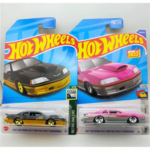2 HOT WHEELS MATT & DEBBIE HAY'S 1988 PRO STREET