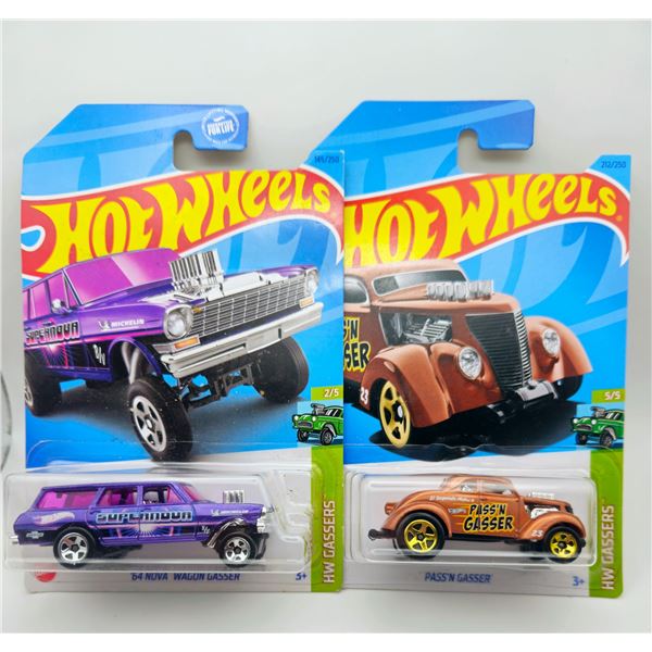 2 HOT WHEELS 64 NOVA WAGON GASSER & PASS N GASSER