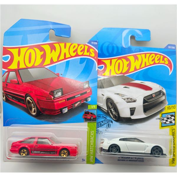 2 HOT WHEELS 2017 NISSAN GT-R & TOYOTA AE86