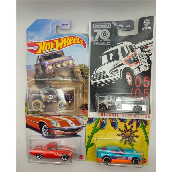 4 HOT WHEELS CUSTOM FORD BRONCO & D-MUSCLE &