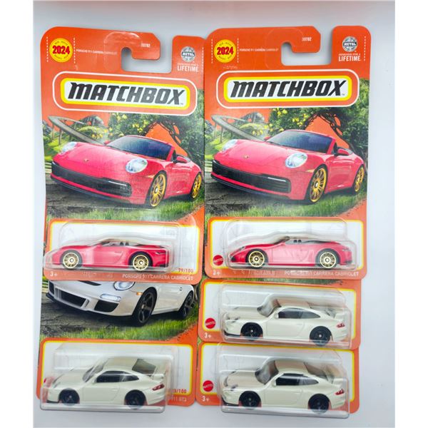 5 MATCHBOX PORSCHE 911 GT3 & CARRERA CABRIOLET