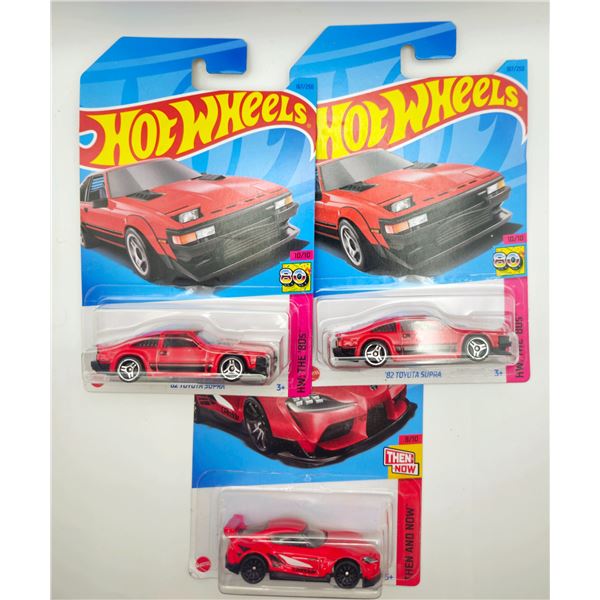 3 HOT WHEELS 1982 SUPRA & 2020 SUPRA