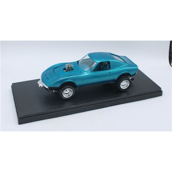 CUSTOM MADE BLUE OPEL GT MODEL CAR
