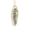 Image 3 : Classic 14K TT Gold 1 ctw Champagne Diamond Open Heart Pendant w/ Chain Necklace