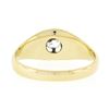 Image 6 : Antique Victorian 14K Gold.30 ctw Old Mine Cut Belcher Set Diamond Solitaire Rin