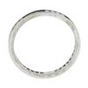 Image 8 : 18k White Gold 0.55 ctw Square Emerald & Round Diamond Milgrain Eternity Band Ri