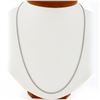 Image 2 : NEW Unisex Solid 14k White Gold 2.3mm Miami Cuban Curb Link 20" Chain Necklace