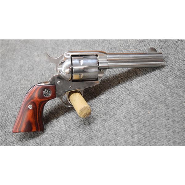 Ruger Vaquero KNV-44 single-action revolver, .45 Colt, 4.625” barrel, s#  513-06306, wooden