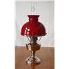 Image 1 : Aladdin lamp Model 12, made May 1928 to April 1935, ruby shade