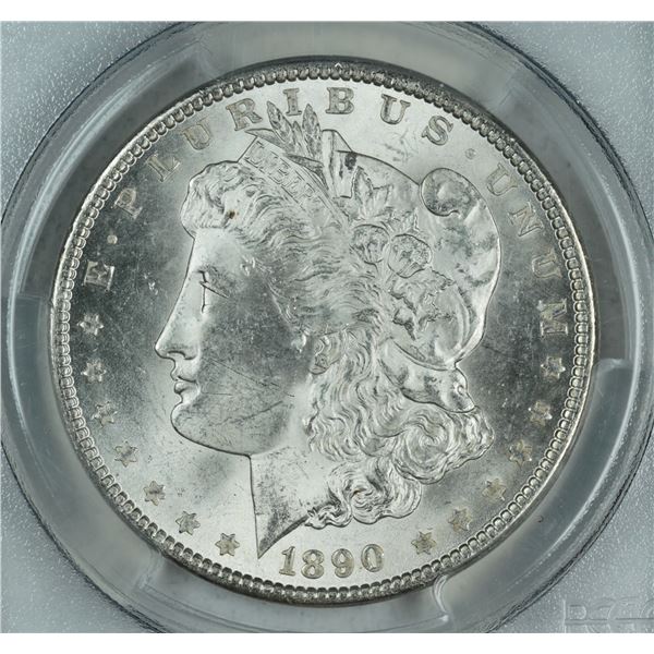 1890 Morgan dollar, PCGS MS63, est. $150