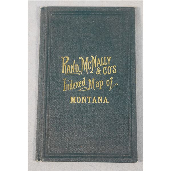 MT Rand McNally Map, ©1883 or 1888 (last number is hard to read), detailed state info with fold out 