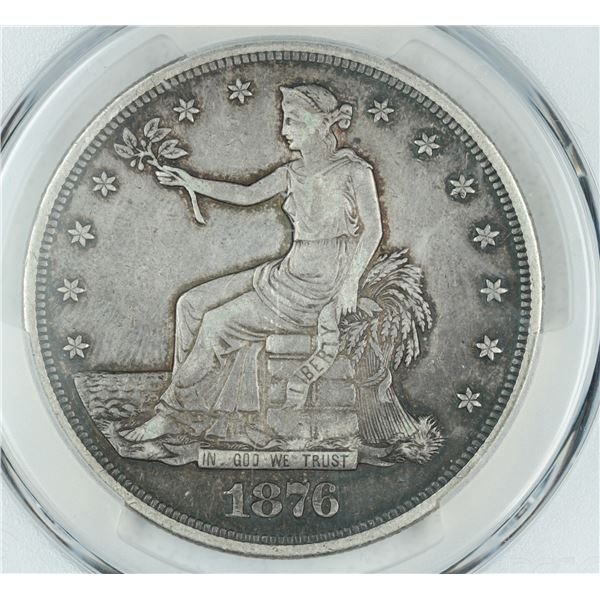1876 Trade dollar,  PCGS VF Details, est. $475