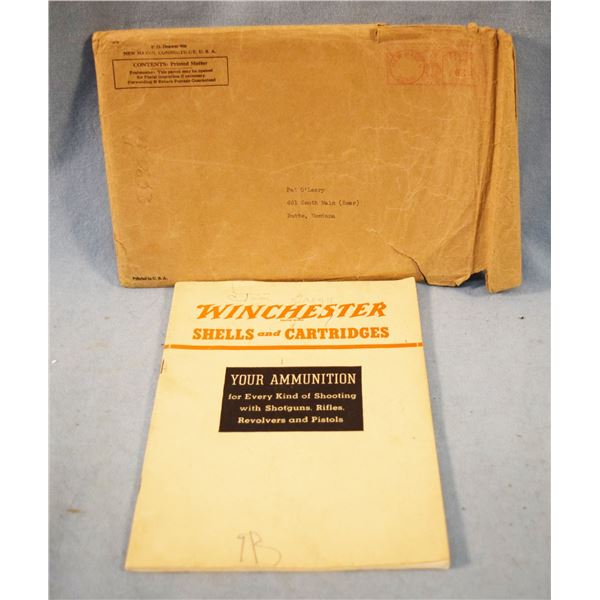 Winchester 1936 Firearms catalog, in original envelope
