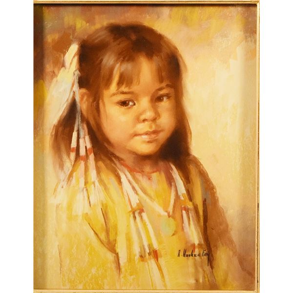 Hooker Fay, Arlene (1937-2001), pastel, Mary Beth, 14" x 11", framed, signed lower right