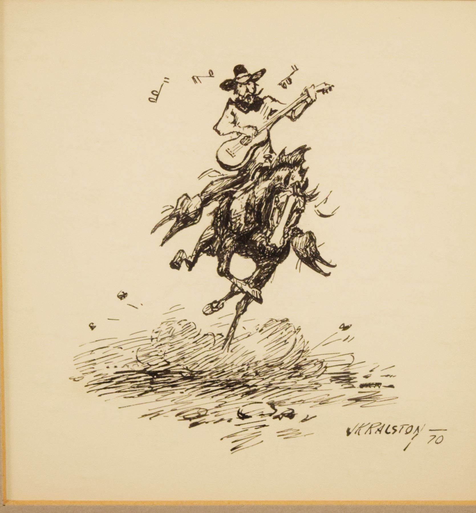 Ralston, J.K., pen and ink, Ragtime Cowboy Joe, 6