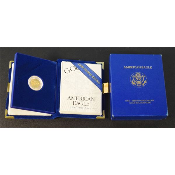 American Eagle Gold Coin, 1/10 oz, in presentation box