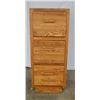 Image 1 : Oak file cabinet,44" x 18" x 29"